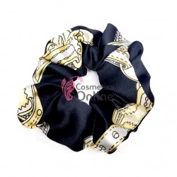 Elastic pentru par cu model color Cod ECD035FF Negru cu model